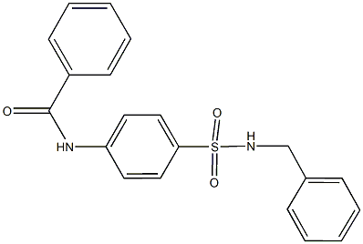 N-{4-[(benzylamino)sulfonyl]phenyl}benzamide Structure