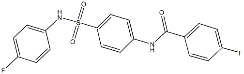 4-fluoro-N-{4-[(4-fluoroanilino)sulfonyl]phenyl}benzamide|