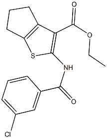 ethyl 2-[(3-chlorobenzoyl)amino]-5,6-dihydro-4H-cyclopenta[b]thiophene-3-carboxylate