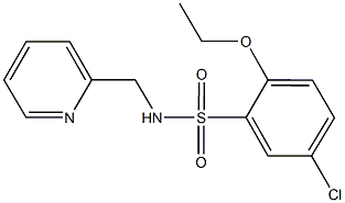 5-chloro-2-ethoxy-N-(2-pyridinylmethyl)benzenesulfonamide Structure