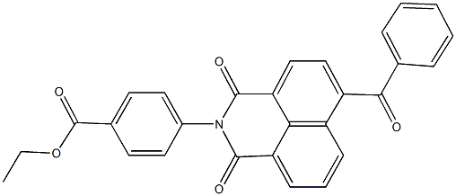 ethyl 4-(1,3-dioxo-6-(phenylcarbonyl)-1H-benzo[de]isoquinolin-2(3H)-yl)benzoate Structure