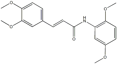 N-(2,5-dimethoxyphenyl)-3-(3,4-dimethoxyphenyl)acrylamide Structure