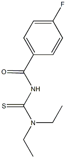 N,N-diethyl-N'-(4-fluorobenzoyl)thiourea Struktur