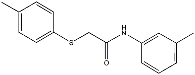 N-(3-methylphenyl)-2-[(4-methylphenyl)sulfanyl]acetamide 结构式