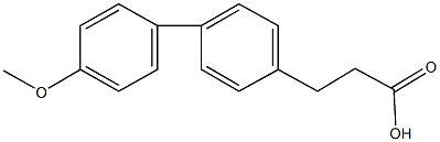 3-(4'-methoxy[1,1'-biphenyl]-4-yl)propanoic acid 化学構造式