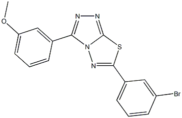 3-[6-(3-bromophenyl)[1,2,4]triazolo[3,4-b][1,3,4]thiadiazol-3-yl]phenyl methyl ether