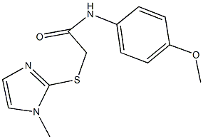 N-(4-methoxyphenyl)-2-[(1-methyl-1H-imidazol-2-yl)sulfanyl]acetamide