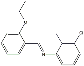 3-chloro-N-(2-ethoxybenzylidene)-2-methylaniline