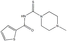 N-[(4-methyl-1-piperazinyl)carbothioyl]-2-thiophenecarboxamide 结构式