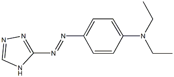 N,N-diethyl-N-[4-(4H-1,2,4-triazol-3-yldiazenyl)phenyl]amine Structure