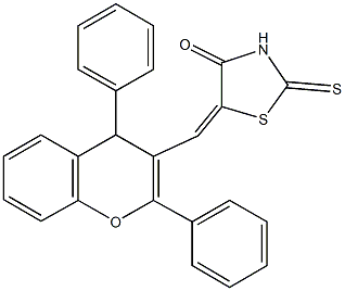 5-[(2,4-diphenyl-4H-chromen-3-yl)methylene]-2-thioxo-1,3-thiazolidin-4-one