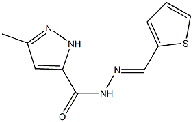 3-methyl-N'-(2-thienylmethylene)-1H-pyrazole-5-carbohydrazide|