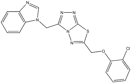 [3-(1H-benzimidazol-1-ylmethyl)[1,2,4]triazolo[3,4-b][1,3,4]thiadiazol-6-yl]methyl 2-chlorophenyl ether