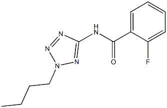 N-(2-butyl-2H-tetraazol-5-yl)-2-fluorobenzamide Structure