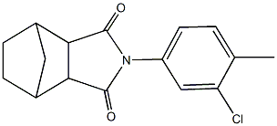 4-(3-chloro-4-methylphenyl)-4-azatricyclo[5.2.1.0~2,6~]decane-3,5-dione 结构式