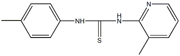 N-(4-methylphenyl)-N'-(3-methyl-2-pyridinyl)thiourea Structure