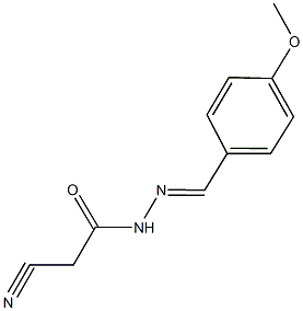 2-cyano-N'-(4-methoxybenzylidene)acetohydrazide 结构式