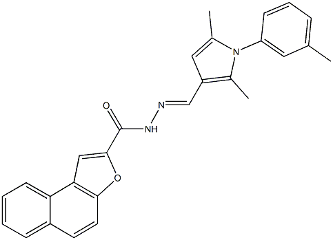  N'-{[2,5-dimethyl-1-(3-methylphenyl)-1H-pyrrol-3-yl]methylene}naphtho[2,1-b]furan-2-carbohydrazide