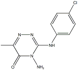 4-amino-3-[(4-chlorophenyl)amino]-6-methyl-1,2,4-triazin-5(4H)-one