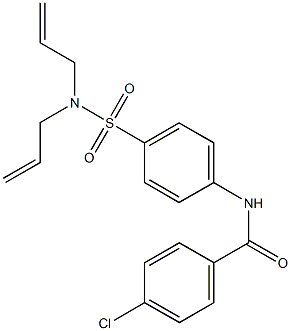 4-chloro-N-{4-[(diallylamino)sulfonyl]phenyl}benzamide