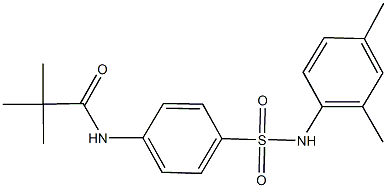 N-{4-[(2,4-dimethylanilino)sulfonyl]phenyl}-2,2-dimethylpropanamide Structure