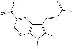 4-{5-nitro-1,2-dimethyl-1H-indol-3-yl}-3-buten-2-one Structure