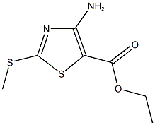 ethyl 4-amino-2-(methylsulfanyl)-1,3-thiazole-5-carboxylate Structure