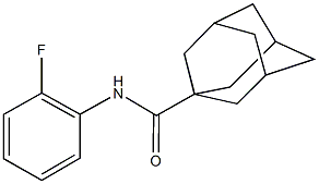 N-(2-fluorophenyl)-1-adamantanecarboxamide Structure