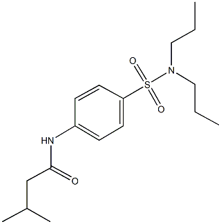 N-{4-[(dipropylamino)sulfonyl]phenyl}-3-methylbutanamide|