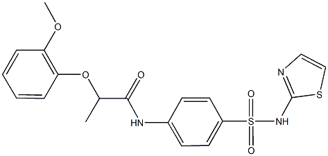 2-(2-methoxyphenoxy)-N-{4-[(1,3-thiazol-2-ylamino)sulfonyl]phenyl}propanamide