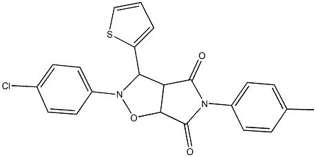 2-(4-chlorophenyl)-5-(4-methylphenyl)-3-(2-thienyl)dihydro-2H-pyrrolo[3,4-d]isoxazole-4,6(3H,5H)-dione