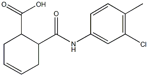 6-[(3-chloro-4-methylanilino)carbonyl]-3-cyclohexene-1-carboxylic acid Struktur