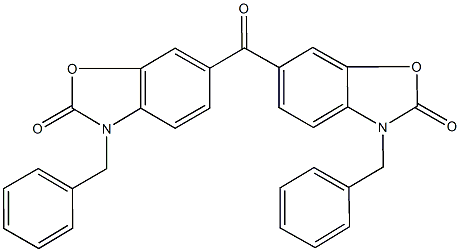 3-benzyl-6-[(3-benzyl-2-oxo-2,3-dihydro-1,3-benzoxazol-6-yl)carbonyl]-1,3-benzoxazol-2(3H)-one