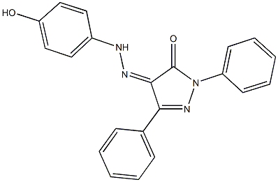 1,3-diphenyl-1H-pyrazole-4,5-dione 4-[(4-hydroxyphenyl)hydrazone]|