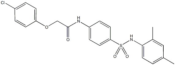  2-(4-chlorophenoxy)-N-{4-[(2,4-dimethylanilino)sulfonyl]phenyl}acetamide