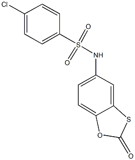 4-chloro-N-(2-oxo-1,3-benzoxathiol-5-yl)benzenesulfonamide