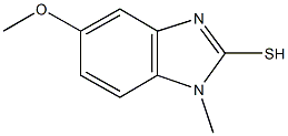 5-methoxy-1-methyl-1H-benzimidazole-2-thiol 化学構造式