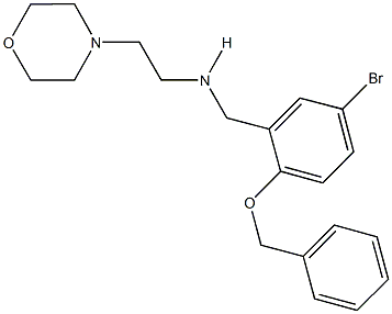 N-[2-(benzyloxy)-5-bromobenzyl]-N-[2-(4-morpholinyl)ethyl]amine Struktur