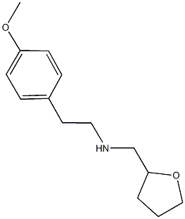 N-[2-(4-methoxyphenyl)ethyl]-N-(tetrahydro-2-furanylmethyl)amine 化学構造式