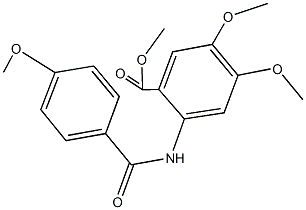 methyl 4,5-dimethoxy-2-[(4-methoxybenzoyl)amino]benzoate