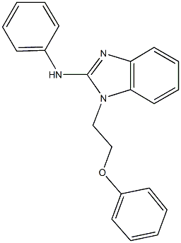 N-[1-(2-phenoxyethyl)-1H-benzimidazol-2-yl]-N-phenylamine 化学構造式