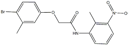  2-(4-bromo-3-methylphenoxy)-N-{3-nitro-2-methylphenyl}acetamide