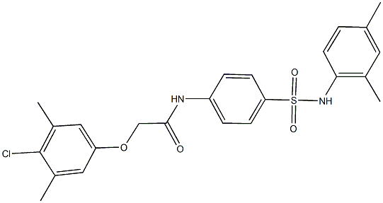 2-(4-chloro-3,5-dimethylphenoxy)-N-{4-[(2,4-dimethylanilino)sulfonyl]phenyl}acetamide
