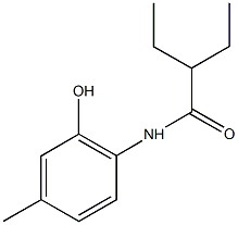 2-ethyl-N-(2-hydroxy-4-methylphenyl)butanamide 化学構造式