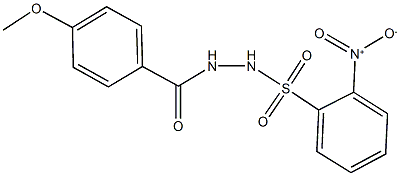 2-nitro-N'-(4-methoxybenzoyl)benzenesulfonohydrazide Structure