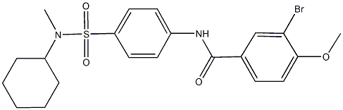 3-bromo-N-(4-{[cyclohexyl(methyl)amino]sulfonyl}phenyl)-4-methoxybenzamide