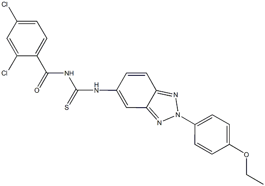  N-(2,4-dichlorobenzoyl)-N'-[2-(4-ethoxyphenyl)-2H-1,2,3-benzotriazol-5-yl]thiourea