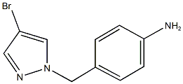 4-[(4-bromo-1H-pyrazol-1-yl)methyl]phenylamine