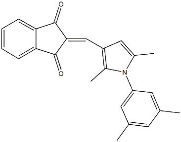 2-{[1-(3,5-dimethylphenyl)-2,5-dimethyl-1H-pyrrol-3-yl]methylene}-1H-indene-1,3(2H)-dione|