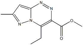 methyl 4-ethyl-7-methylpyrazolo[5,1-c][1,2,4]triazine-3-carboxylate Struktur